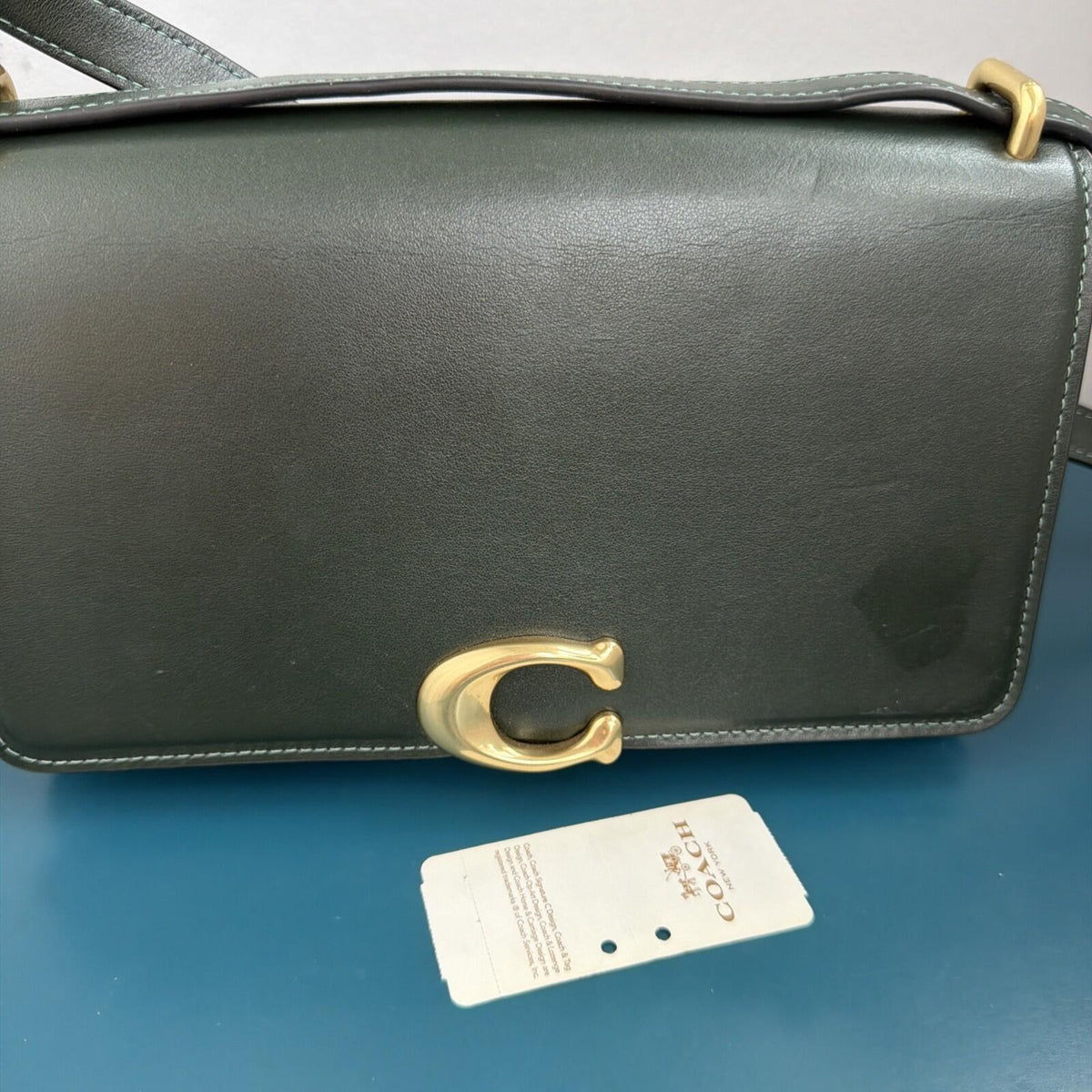 353 Coach Lux Bandit Shoulder Cross Body Bag Amazon Green £550 BNWT