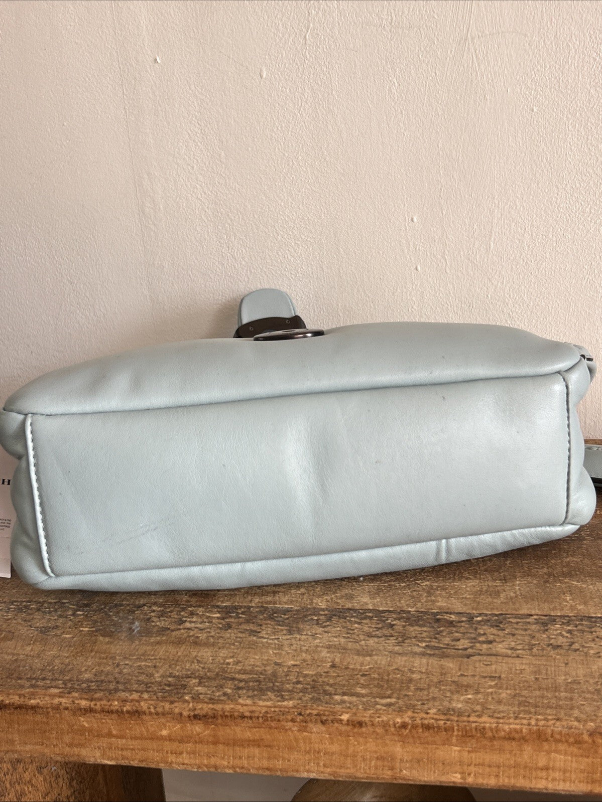 402 Coach Pillow Tabby 26 BNWT in Aqua