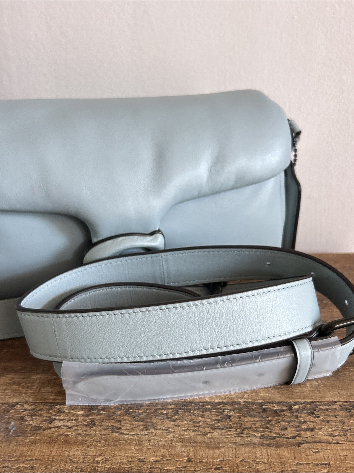 402 Coach Pillow Tabby 26 BNWT in Aqua