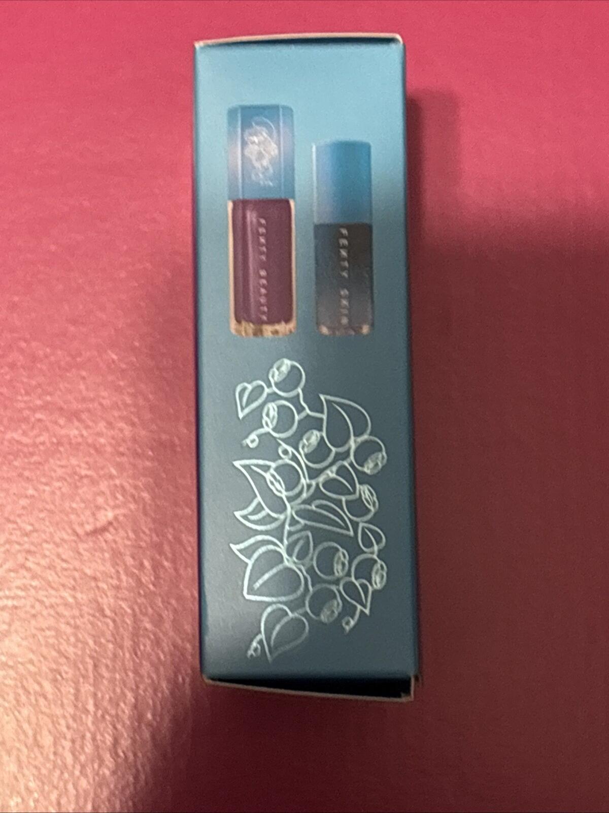 Fenty x Smurfs SMURFETTE SMOOCHES Gloss Bomb, Treatz Lip Oil, & Keychain Holder