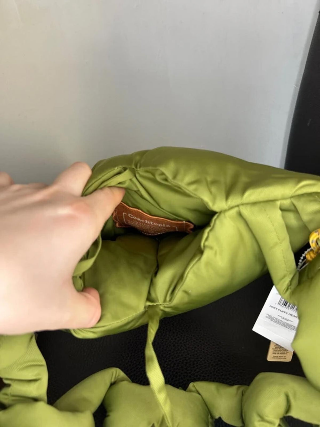 Coachtopia Loop Puffy Heart Bag Olive Green BNWT