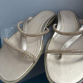 Vionic Prism (with arch support)  Gold leather  sandals UK 9 RRP £110 BNIB