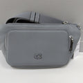 Coach Unisex Blue Grey Crossgrain Leather Belt Bag  BNWT