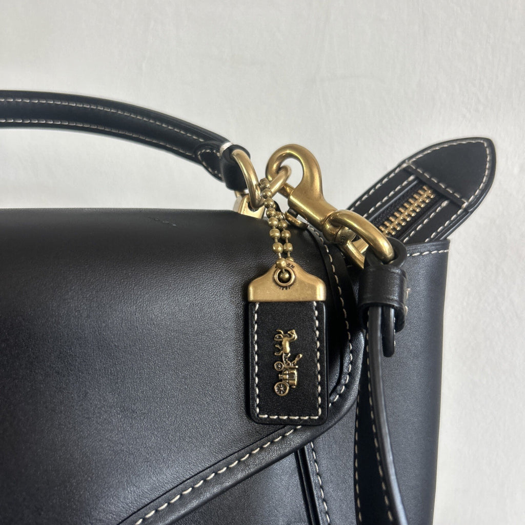 412 Coach Courier Carryall Bag In Black Leather, Style 88348 BNWOT