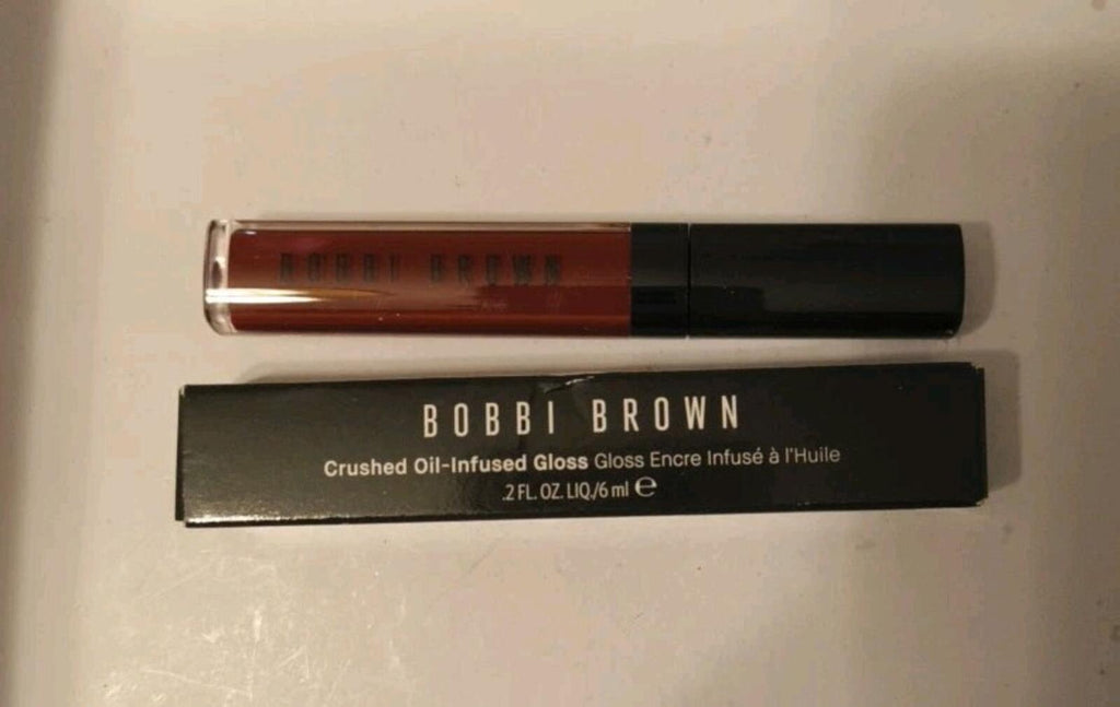 Bobbi Brown Lip Gloss Crushed Oil-Infused Gloss Rock & Red Plumping Red - NEW