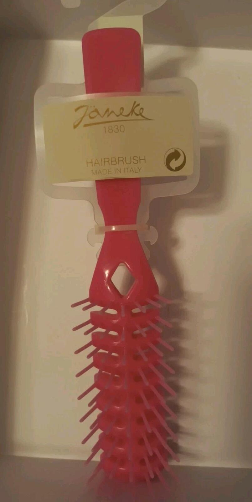 Janeke Vent Hair brush for Wet Hair Blow Drying Quickly (Pink) made in Italy