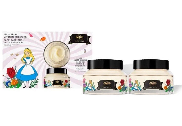 Bobbi Brown x Alice in Wonderland Vitamin Enriched Face Base 50ml X 2 Ltd Ed BN