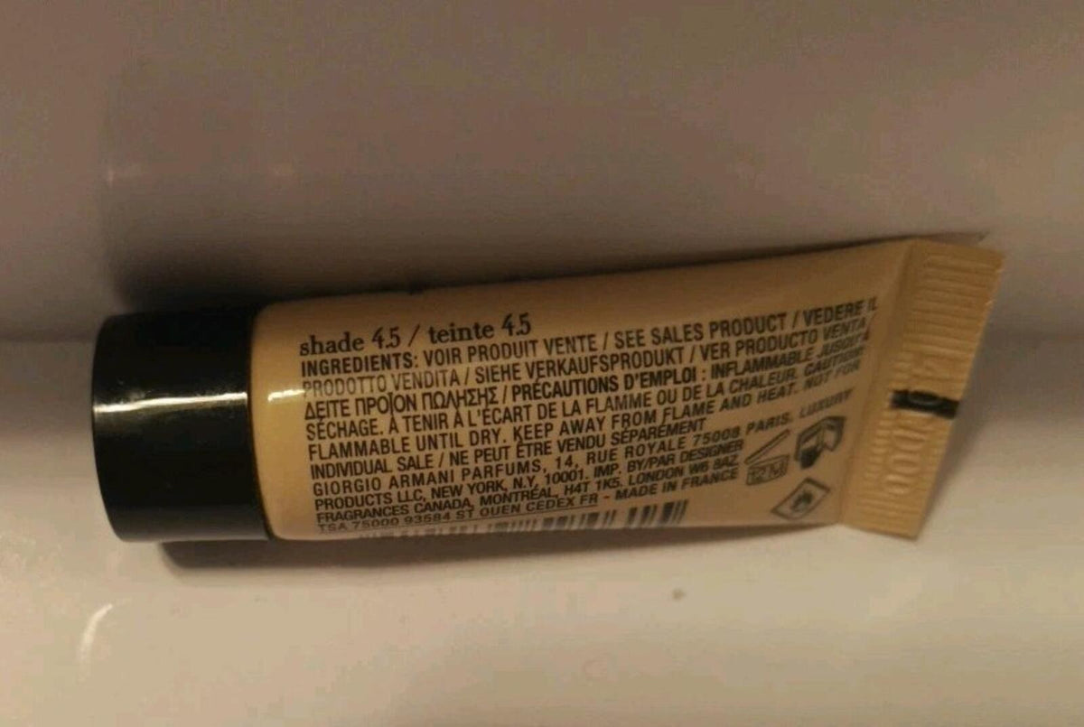 Giorgio Armani luminous silk foundation 5ml Shade 4.5